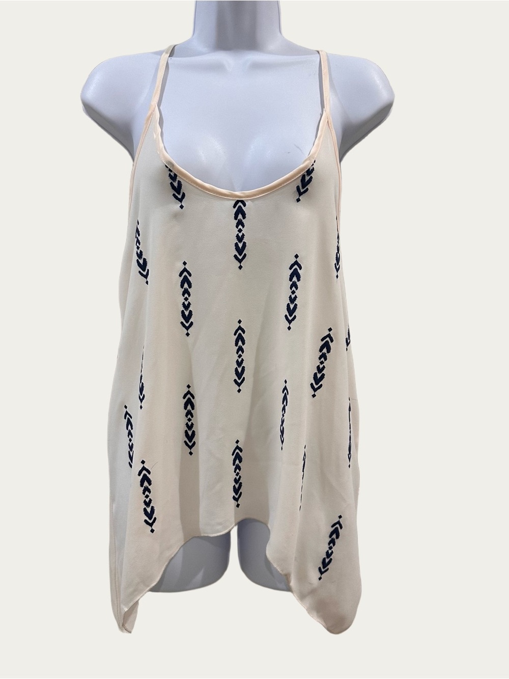 Persaya Racer Back / Split Back Top Abstract Chevron Design - Picture 1 of 7